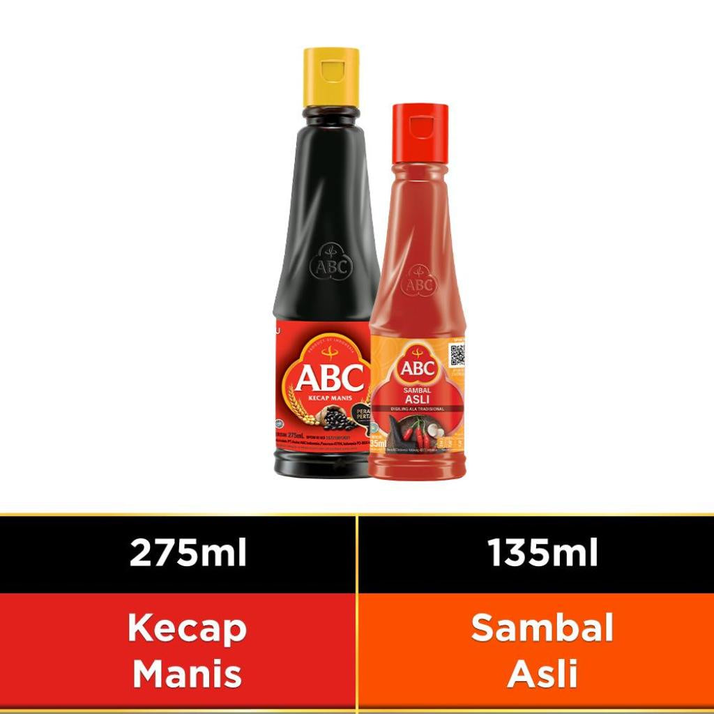 ABC Sambal Asli 135 mL + Kecap Manis 275 mL