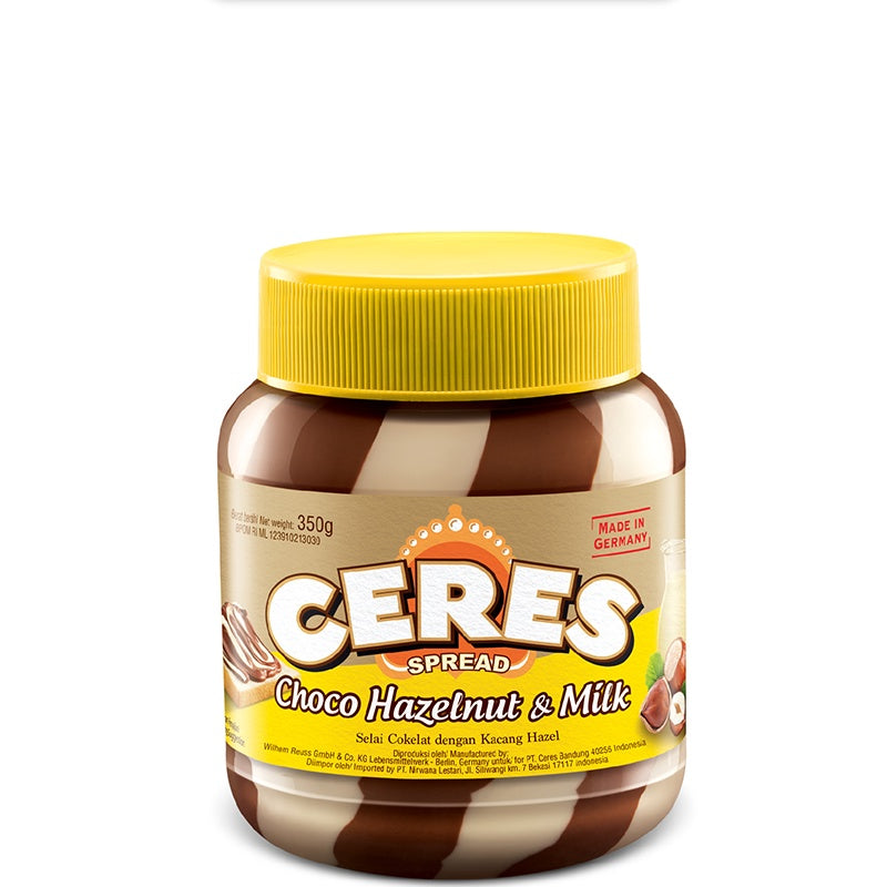 Ceres Spread Selai Choco Hazelnut dan Milk 350 gr