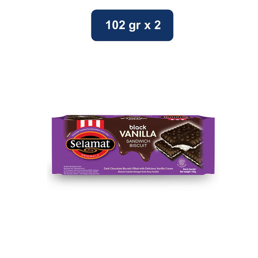 Selamat Biscuit Black Vanilla 2 x 102 gr