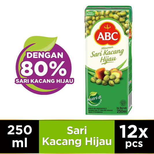 ABC Minuman Sari Kacang Hijau 250 mL x 12