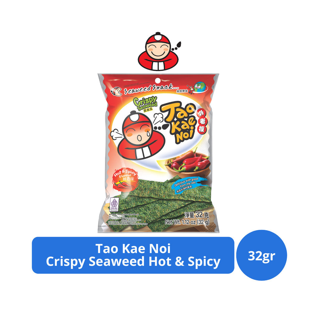 Tao Kae Noi Crispy Seaweed Hot & Spicy 32gr