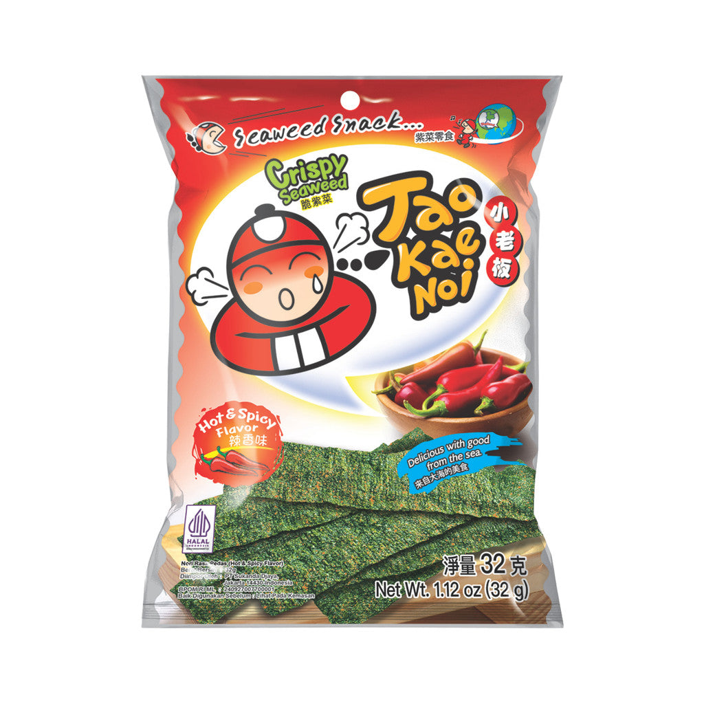 Tao Kae Noi Crispy Seaweed Hot & Spicy 32gr