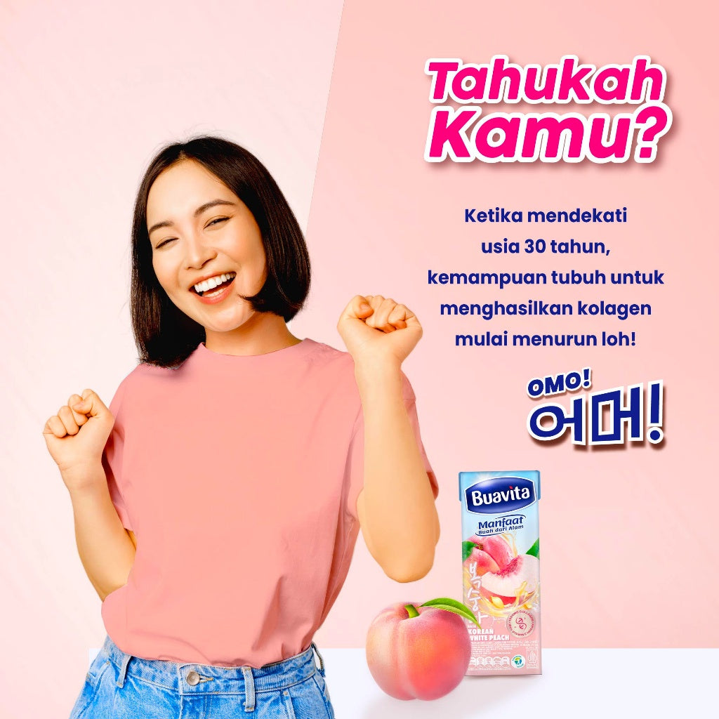 Buavita Korean White Peach 245ml