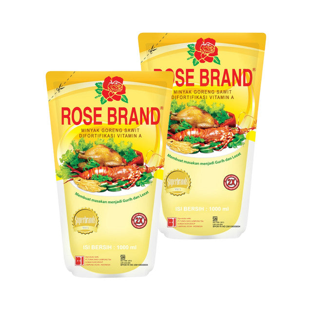 Rose Brand Minyak Goreng Pouch 1L x 2 pcs