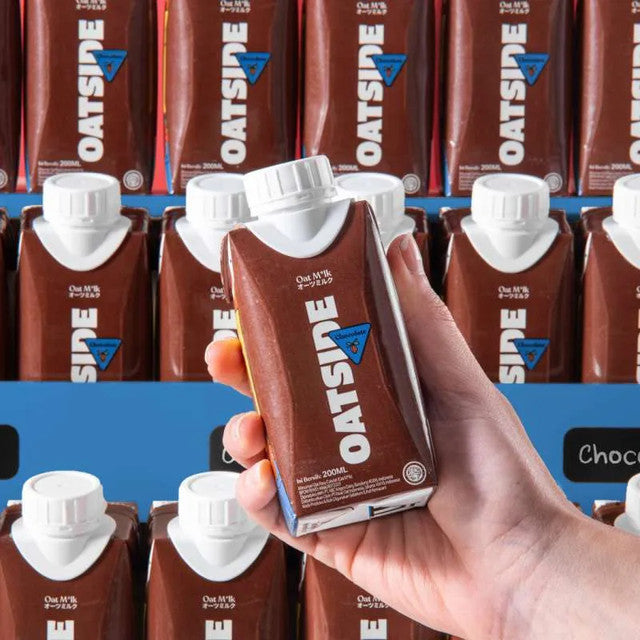 OATSIDE Oat Milk Chocolate Caps (Kemasan Tutup Botol) 200ml x 5 pcs
