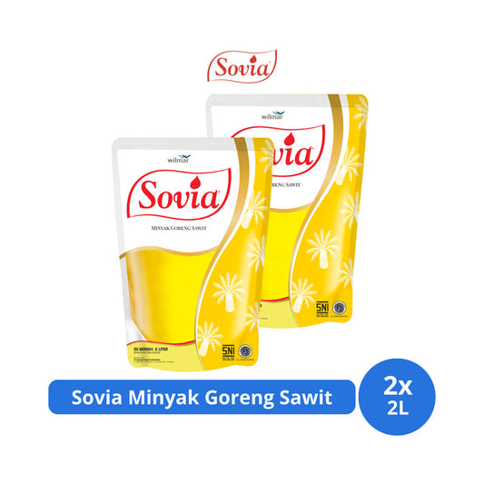 Sovia Minyak Goreng Sawit Pouch 2L x 2 pcs
