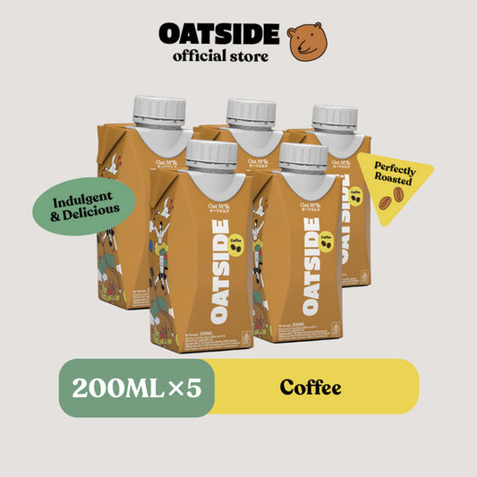 OATSIDE Oat Milk Coffee Caps (Kemasan Tutup Botol) 200ml x 5 pcs
