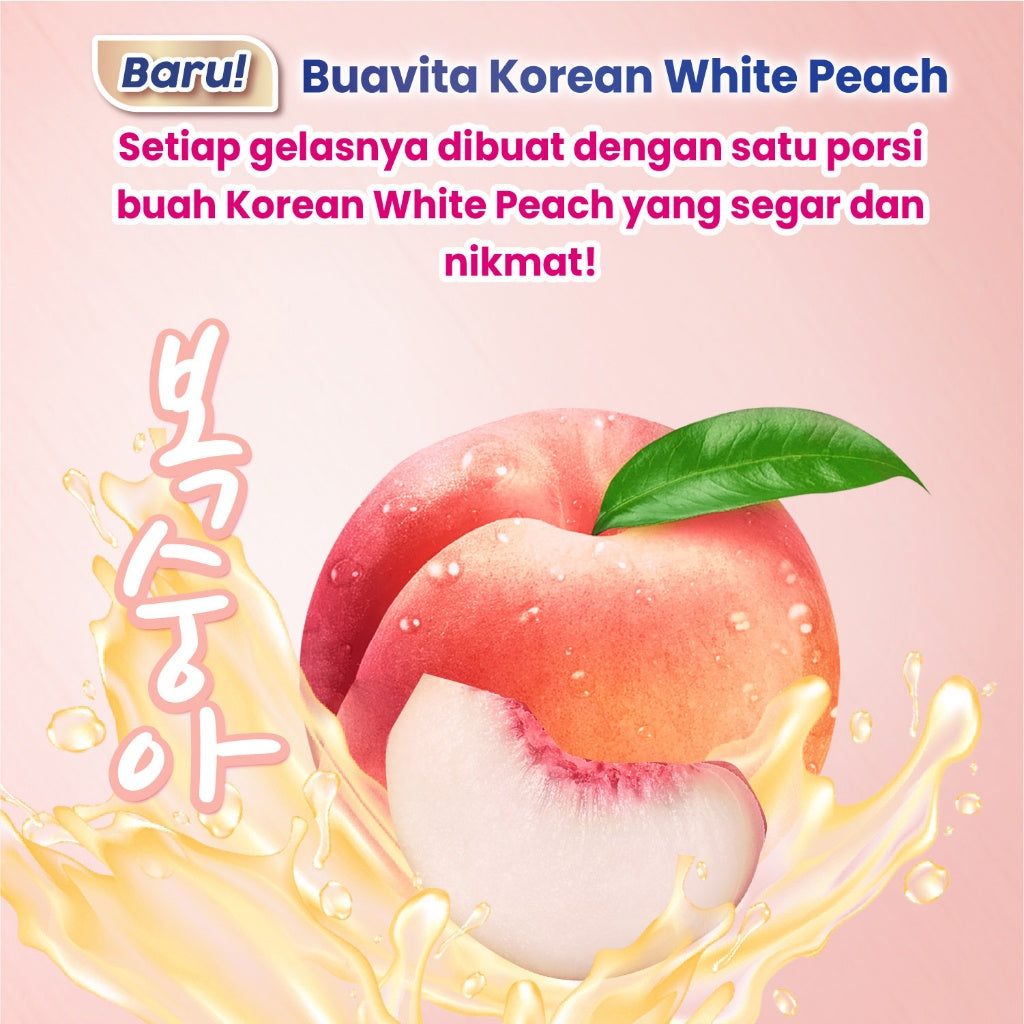 Buavita Korean White Peach 245ml