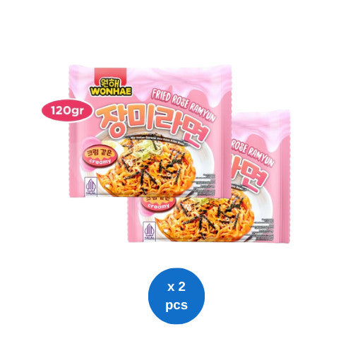 Wonhae Fried Rose Ramyun 120gr x 2 pcs
