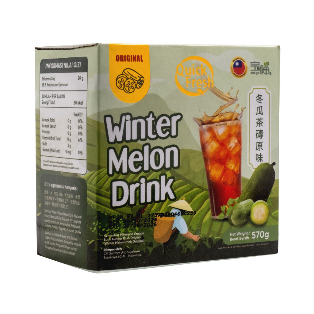Quick Fresh Winter Melon Tea Original 570gr x 2 pcs