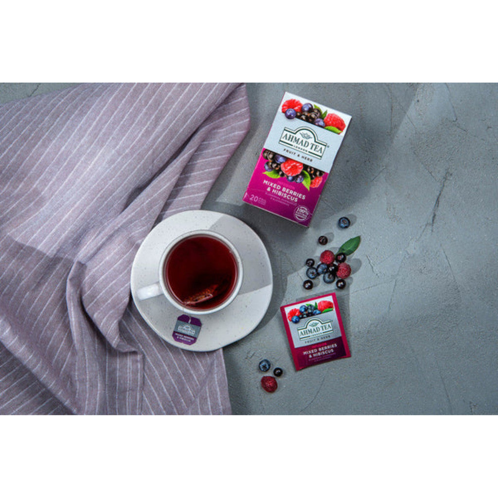 Ahmad Tea Mixed Berries & Hibiscus Infusion 20s @ 2gr x 2 pcs