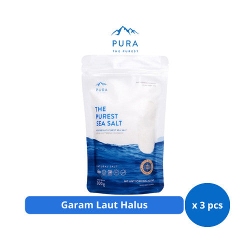 PURA Sea Salt Fine 300gr | Garam Laut Halus x 3 pcs