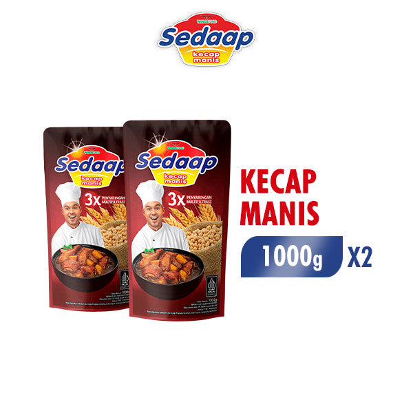 Sedaap Kecap Manis Pouch 1000 gr x 2