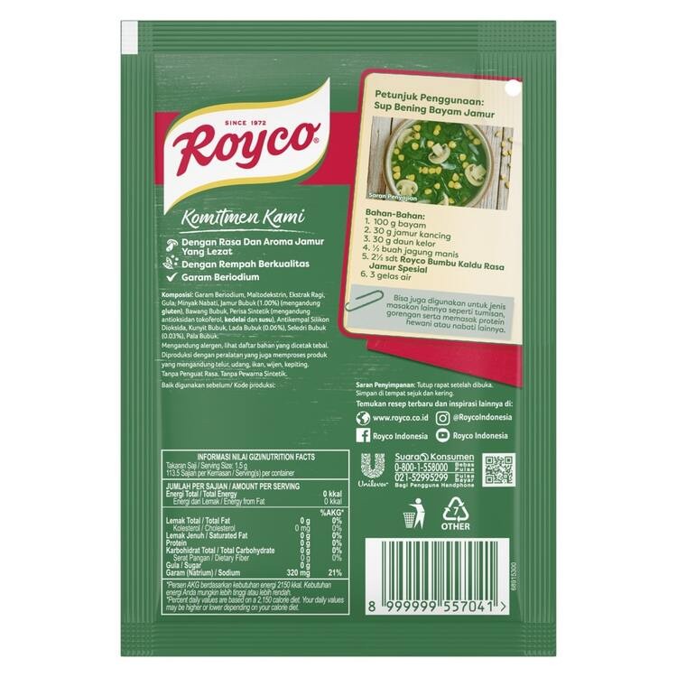 Royco Bumbu Masak Kaldu Jamur 170g