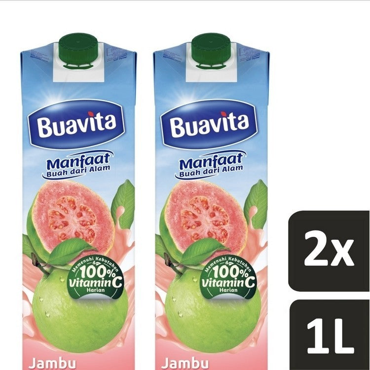 Buavita Minuman Sari Buah Guava 1000ml x 2 pcs