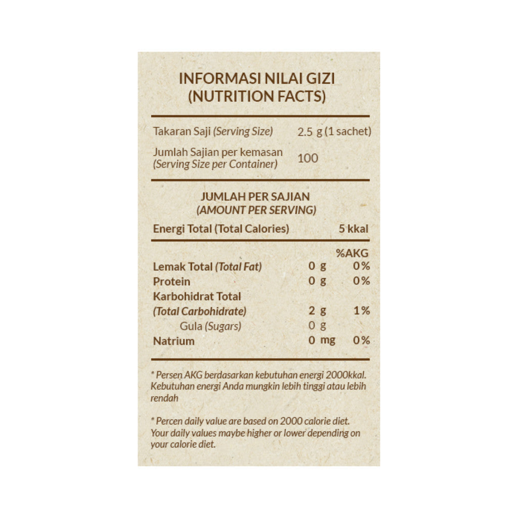 Tropicana Slim Sweetener Classic 100s @ 2,5gr x 2 pcs