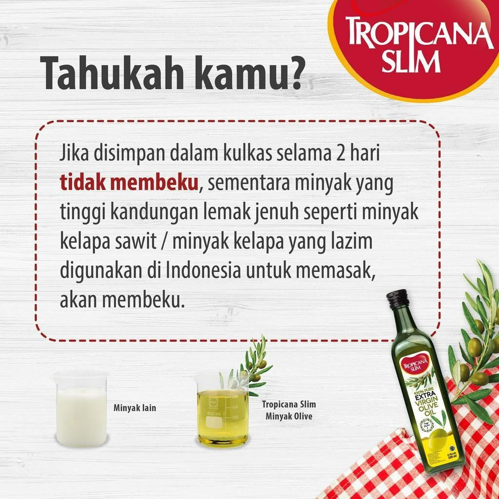Tropicana Slim Extra Virgin Olive Oil Minyak Zaitun 500ml x 2 pcs