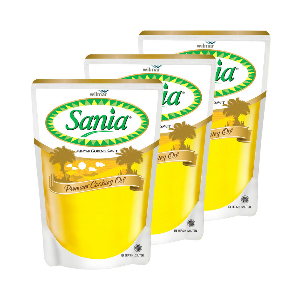 Sania Minyak Goreng Sawit Premium Cooking Oil Pouch 2L x 3 pcs