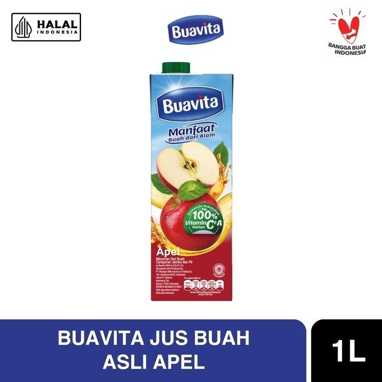 Buavita Jus Buah Asli Apel 1000ml