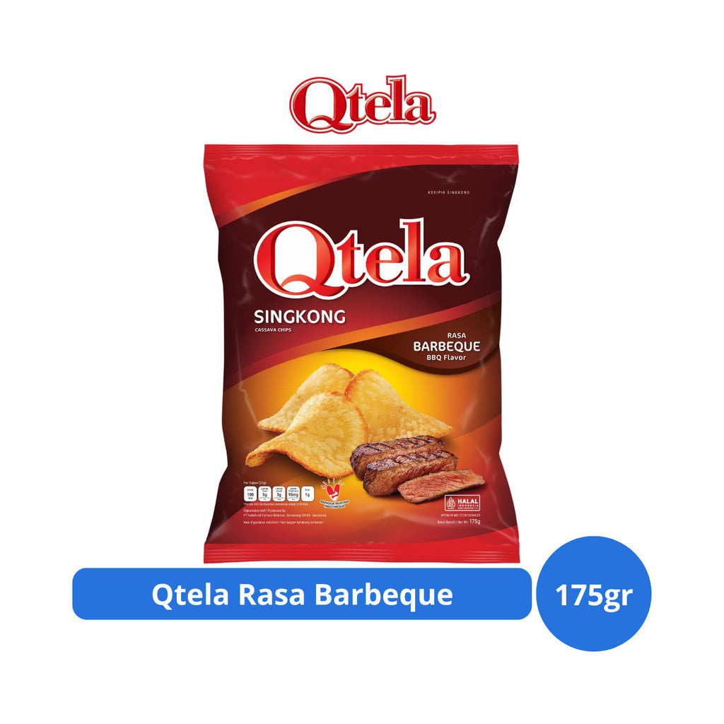 Qtela Keripik Singkong Rasa Barbeque 175gr