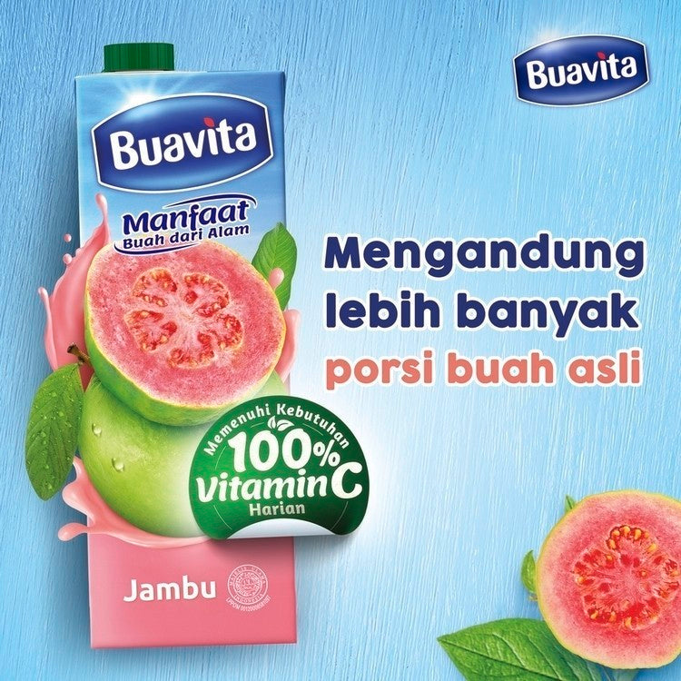 Buavita Minuman Sari Buah Guava 1000ml x 2 pcs