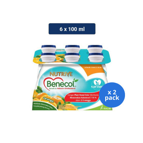 Nutrive Benecol Orange 6s @ 100ml x 2 pack