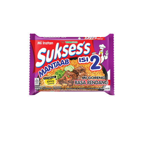 Suksess Mie Instan Goreng Rendang Bag 132 gr x 10 pcs