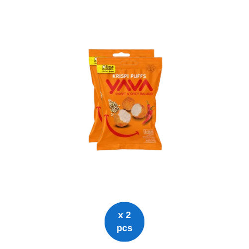 YAVA Krispi Puffs Sweet & Spicy Balado 35g x 2 pcs