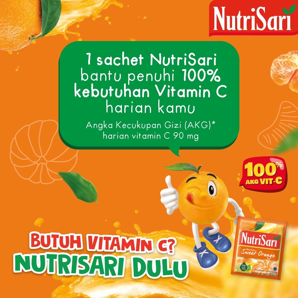 NutriSari Jeruk Peras Refill 500gr x 3 pcs