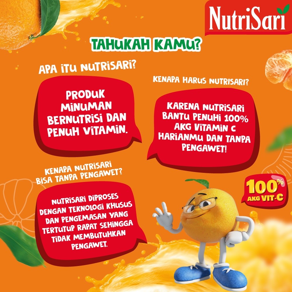 NutriSari Jeruk Peras Refill 500gr x 3 pcs