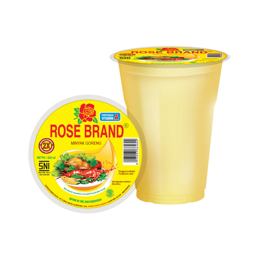 Rose Brand Minyak Goreng Cup 220ml x 5 pcs