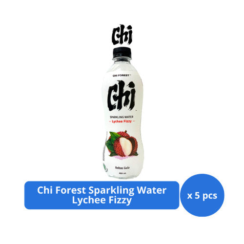 Chi Forest Sparkling Water Lychee Fizzy 480ml x 5 pcs