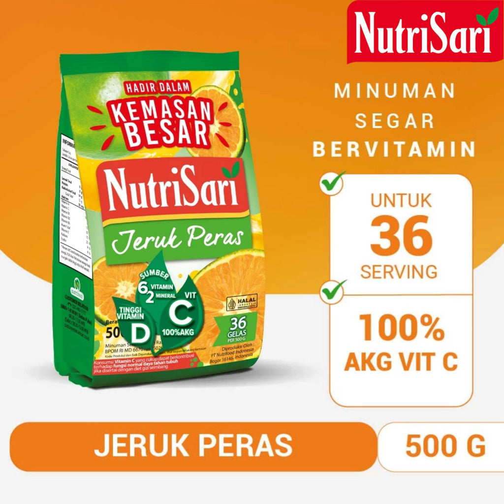 NutriSari Jeruk Peras Refill 500gr x 3 pcs