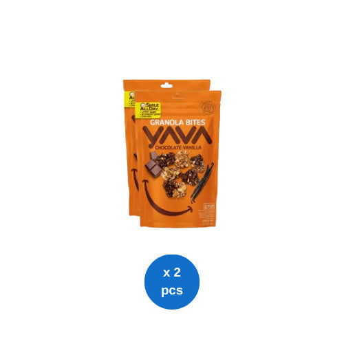 YAVA Granola Bites Chocolate Vanilla 125g x 2 pcs