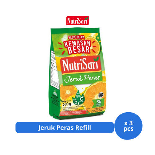 NutriSari Jeruk Peras Refill 500gr x 3 pcs