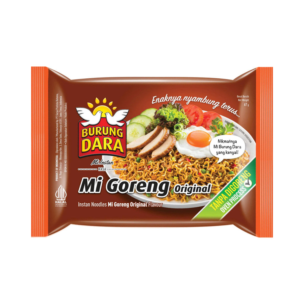Burung Dara Mi Instan Goreng Original 67gr x 5 pcs
