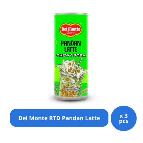 Del Monte RTD Pandan Latte 240 ml x 3 pcs