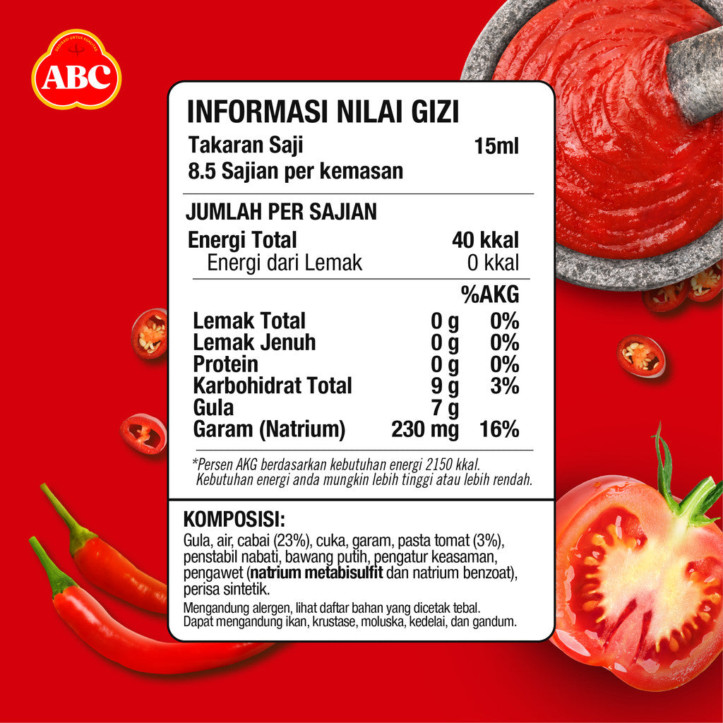 ABC Sambal Manis Pedas 130 mL x 7 pcs