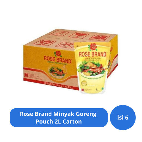 Rose Brand Minyak Goreng Pouch 2L Carton (6 Pcs)