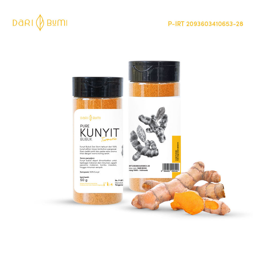 Bumbu Kunyit Bubuk 50 gr Dari Bumi x 2 pcs
