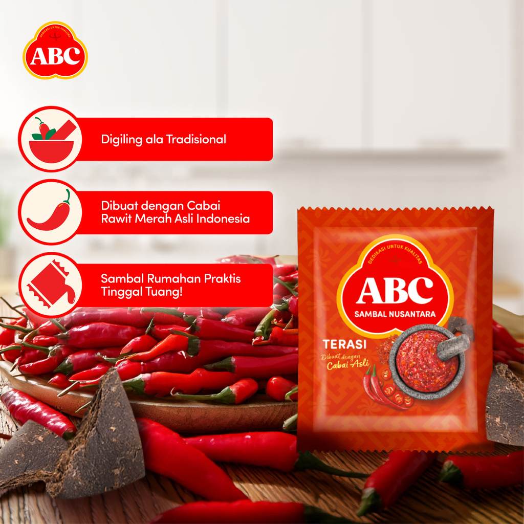 ABC Sambal Nusantara Terasi 10 x 18 g (4 pack)