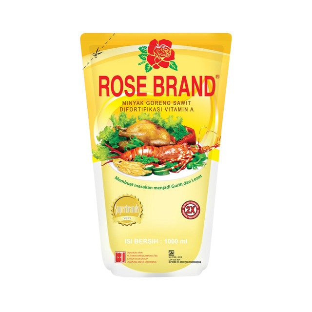 Rose Brand Minyak Goreng Pouch 1L Carton (12 Pcs)