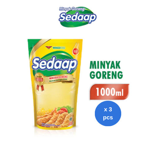 Sedaap Minyak Goreng Pouch 1 L x 3 pcs