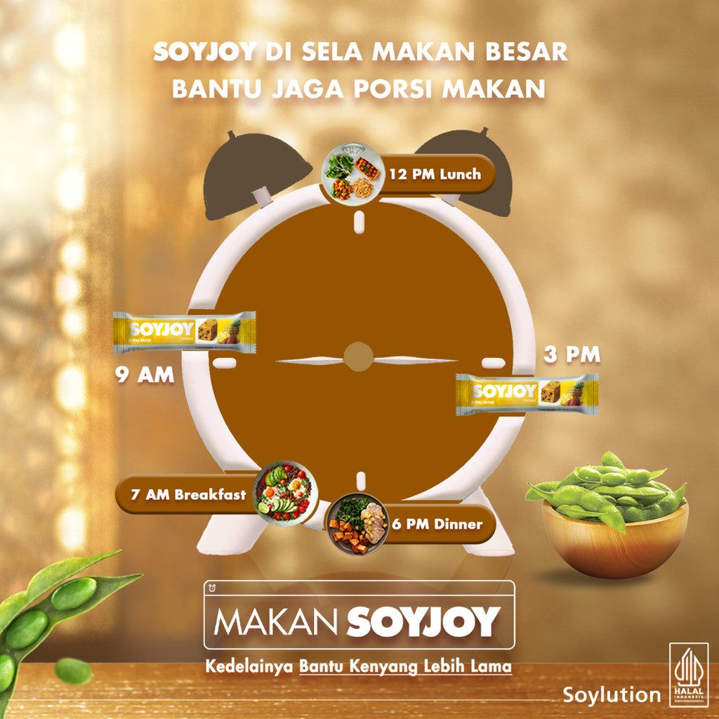 SOYJOY Snack Bar Kedelai Kurma Nastar 30gr x 3 pcs