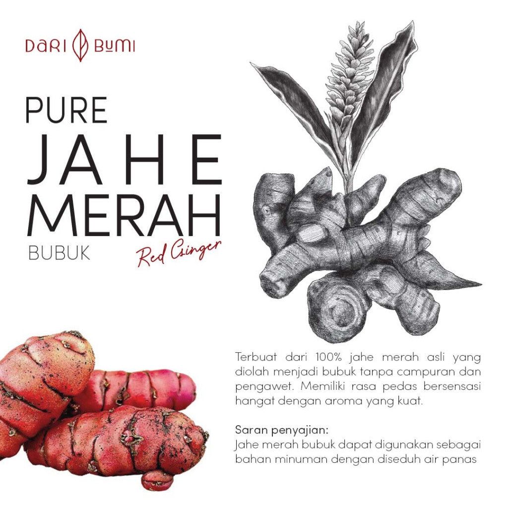 Bumbu Jahe Merah Bubuk 50 gr Dari Bumi x 3 pcs