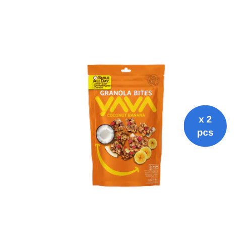 YAVA Granola Bites Coconut Banana 125g x 2 pcs