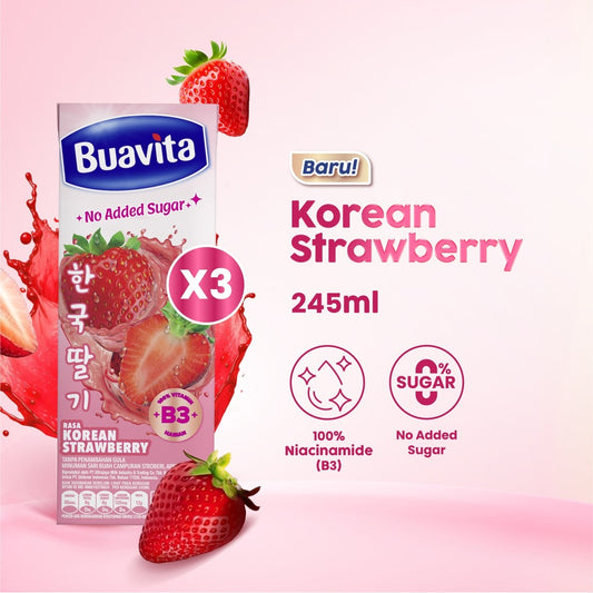 BUAVITA KOREAN STRAWBERRY 245ML x3