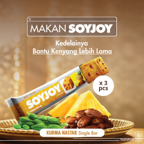 SOYJOY Snack Bar Kedelai Kurma Nastar 30gr x 3 pcs