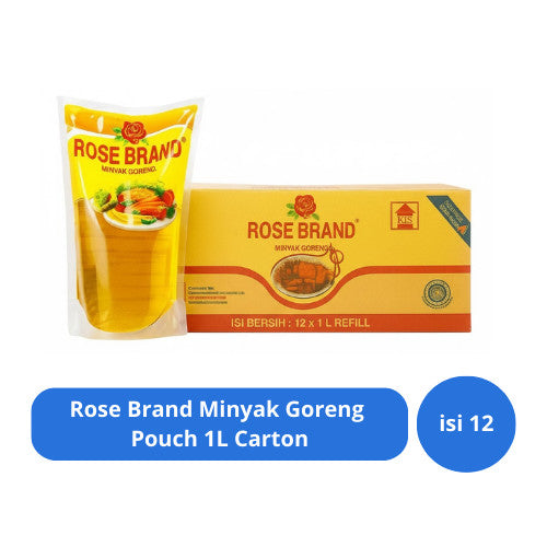 Rose Brand Minyak Goreng Pouch 1L Carton (12 Pcs)