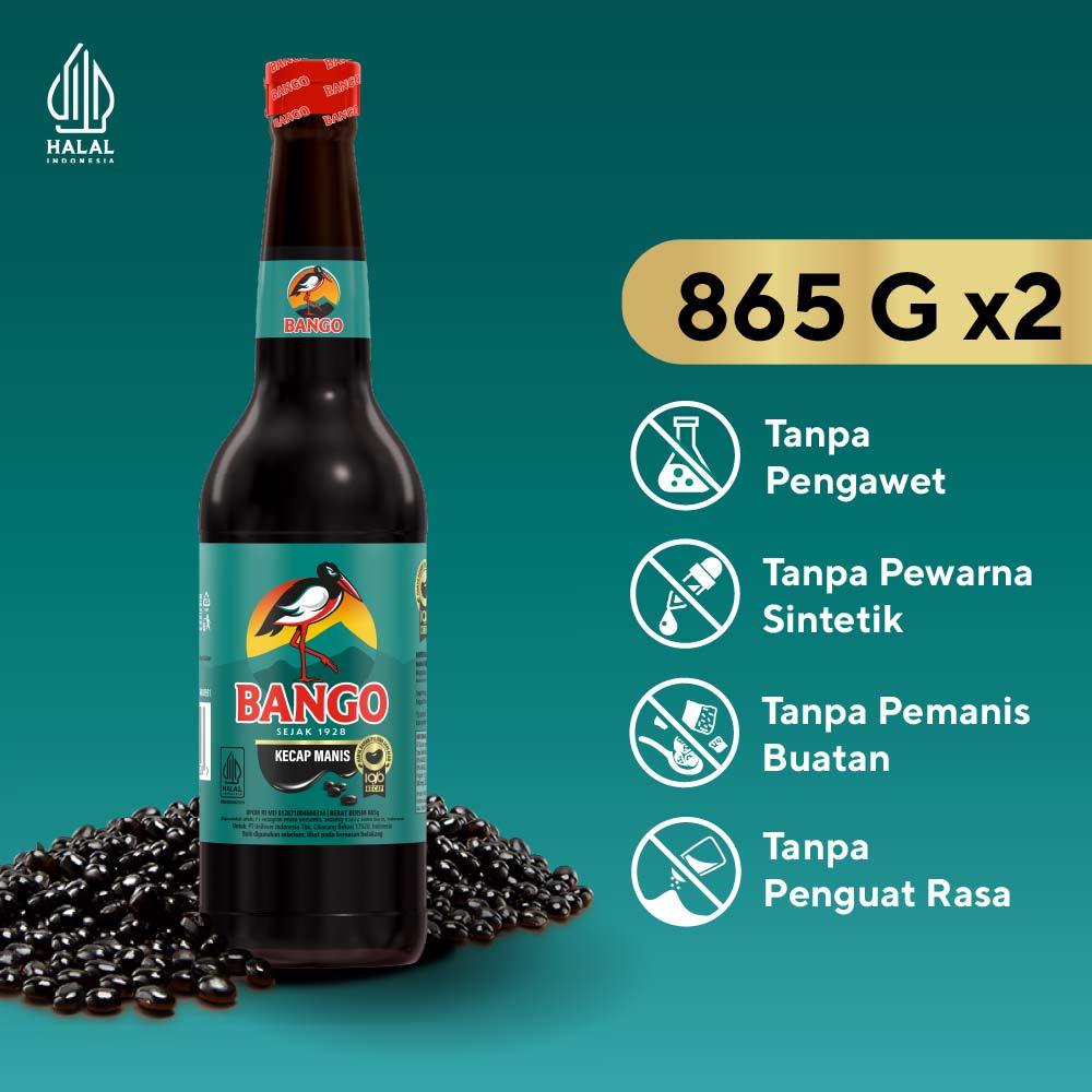 Bango Kecap Manis Botol 865G x2
